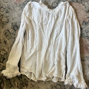 Free People Elegant White Women's Top